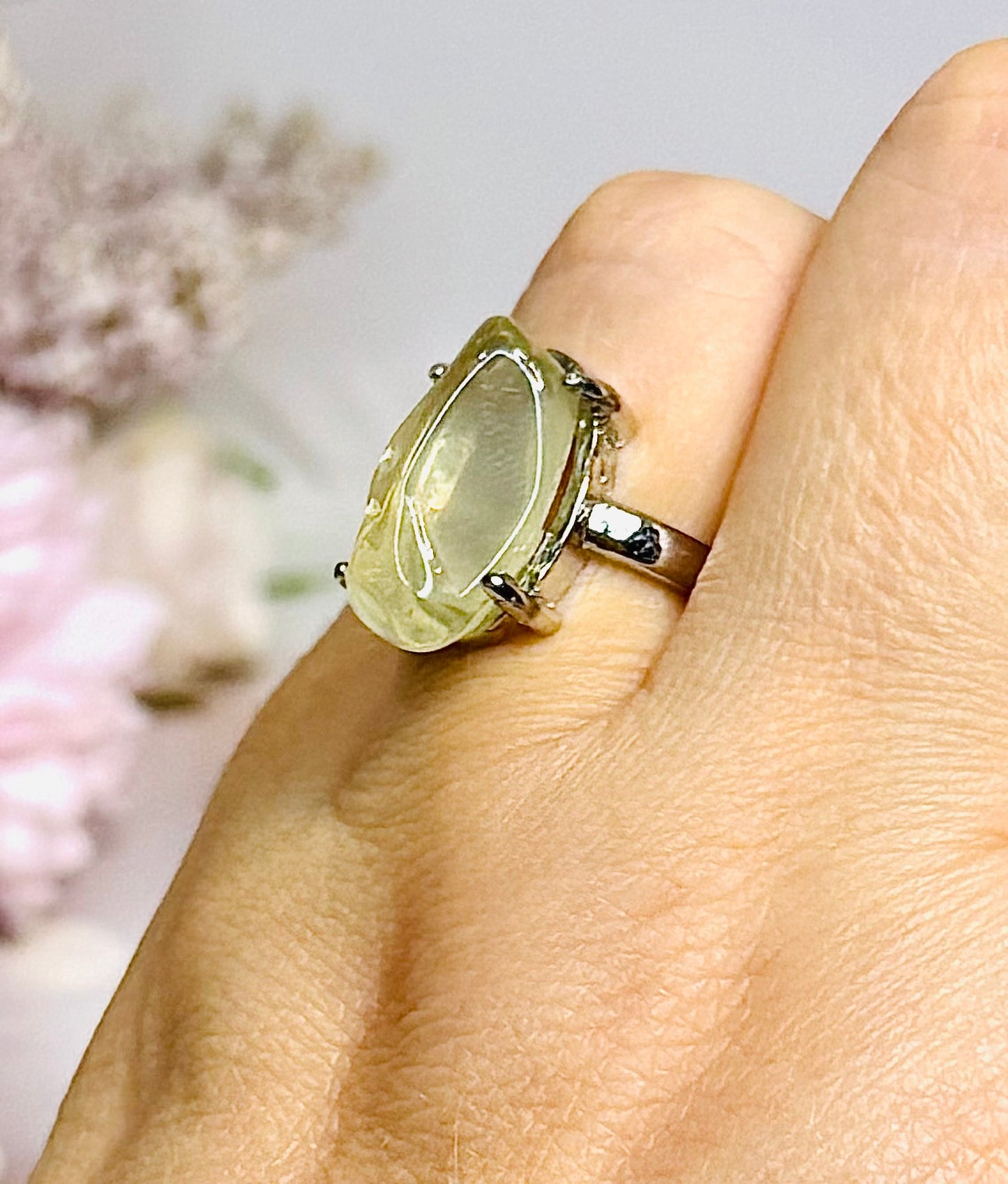 Citrine Adjustable Ring In Gift Bag