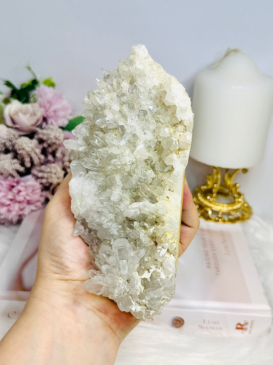 ✨ SALE ✨ Natural Large Clear Quartz Cluster Specimen 16cm 592g