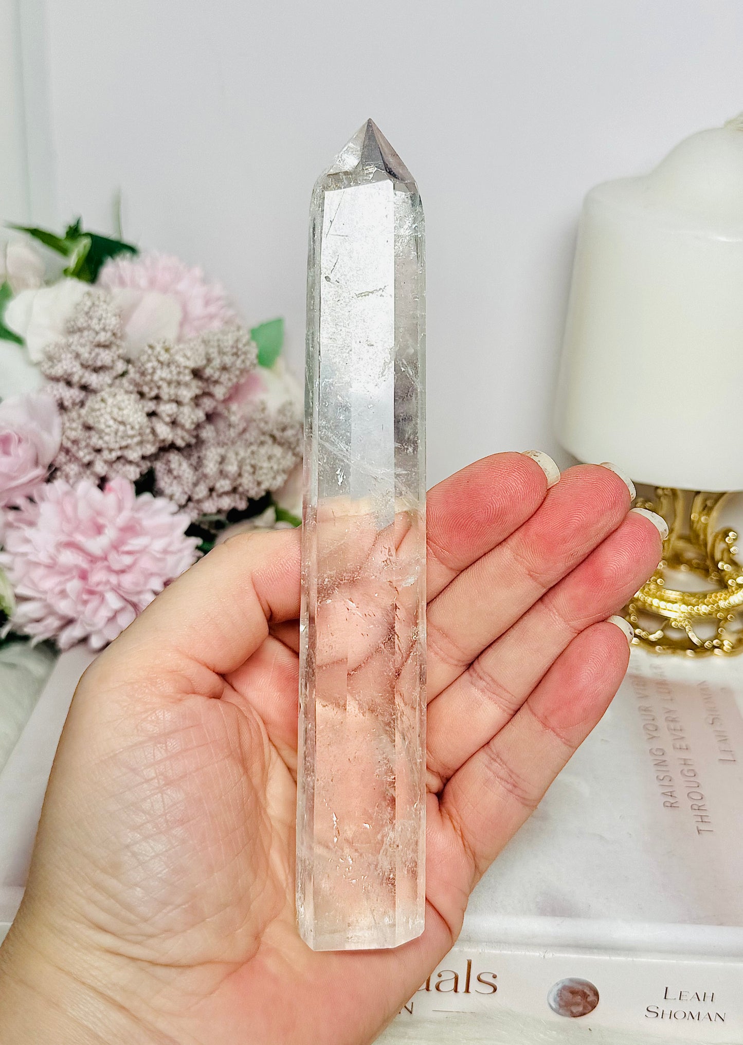 Clear Quartz High Grade Tower 16cm