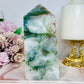 Druzy Moss Agate Thick Chunky Tower 481g