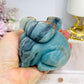 Chunky Blue Sky Quartz Koala Carving 418g