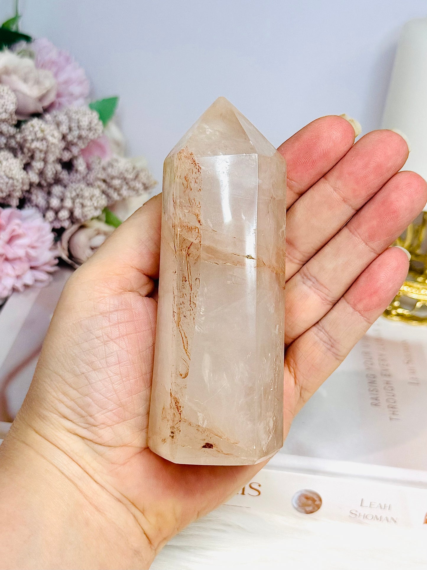 Chunky Large Fire Quartz Tower 11cm 303g
