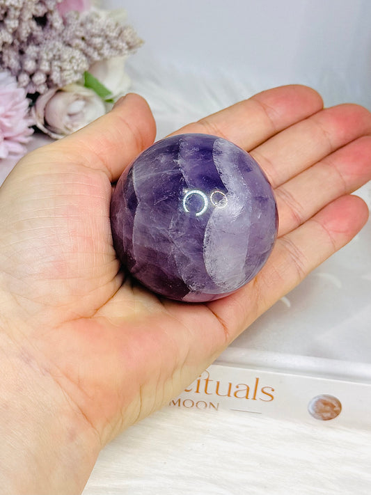 High Grade Amethyst Sphere on Stand 212g
