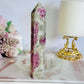 Pretty Pink Tourmaline Tower 13cm Tall