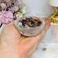 Clear Quartz Small Bowl with Rare Auralite 23 Chips 174g