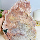 Huge Natural Pink Amethyst Chunky Druzy Slab with Crystallisation from Brazil 23cm 2.82KG