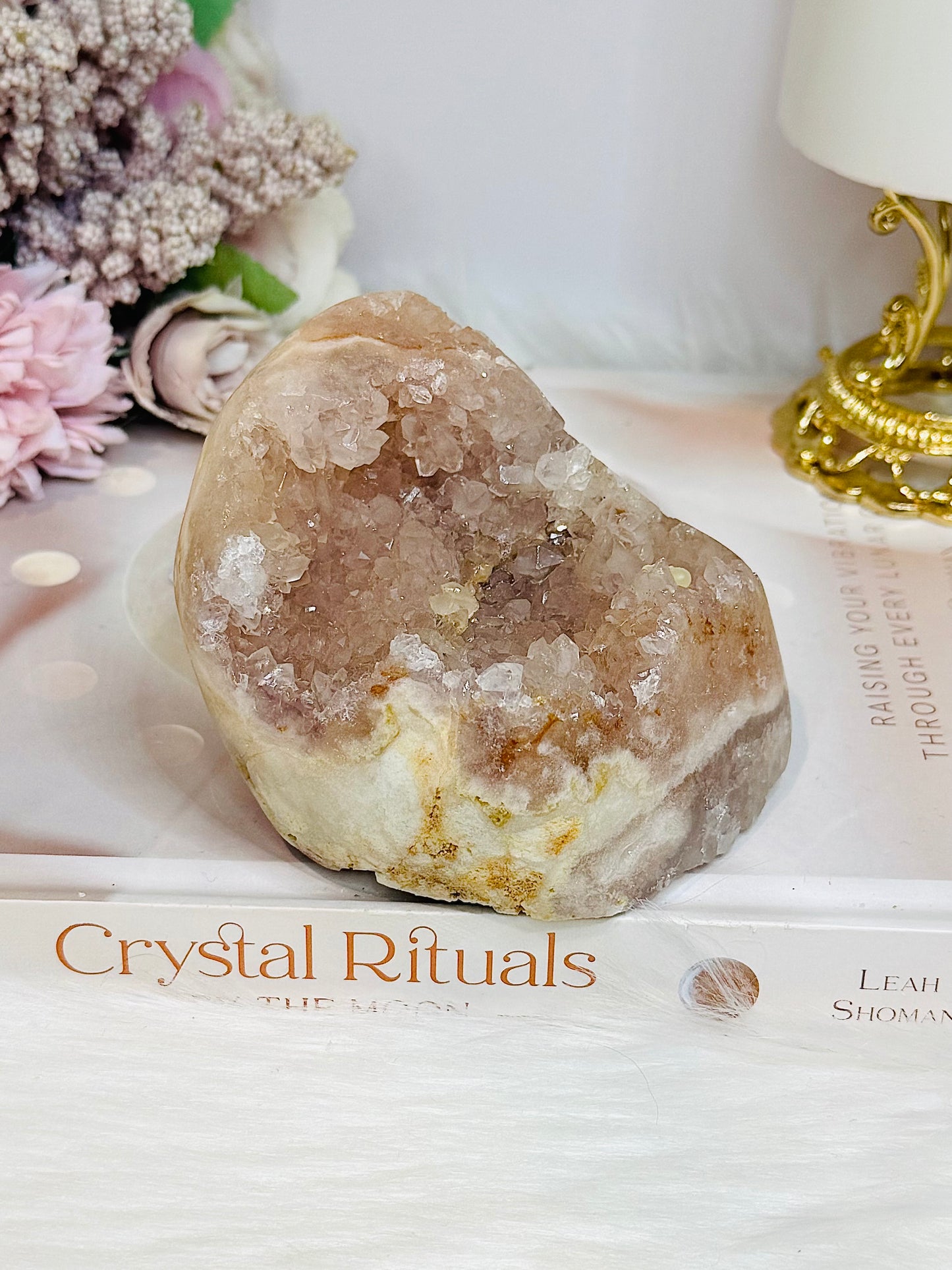Pink Amethyst Druzy Freeform 8.5cm 569g