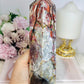 High Grade Druzy Mexican Lace Agate Chunky Tower 595g 18cm