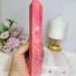 Large Thulite Tower with Epidote Inclusions 20cm