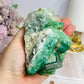 Natural Green Cubed Fluorite Specimen 505g