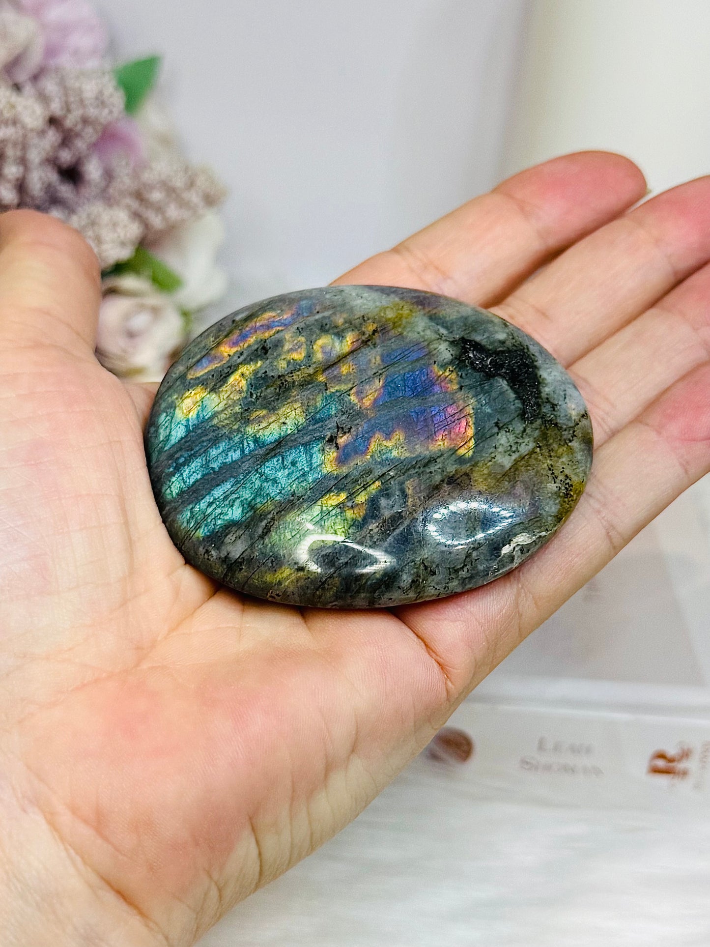Labradorite Freeform Full of Flash on Stand 7cm