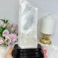 Large Natural Selenite On Timber Stand 21cm 1.1KG