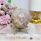 Large Pink Amethyst Sphere on Stand 466g