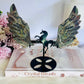 Beautiful Large 16.5cm Tall Jasper Wings On Unicorn Stand