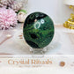 Kambaba Jasper Palm Stone (stand is display only)