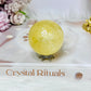 Honey Calcite Sphere on Stand 155g