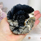 Large Volcano Agate (UV Reactive) Carved Flower 386g