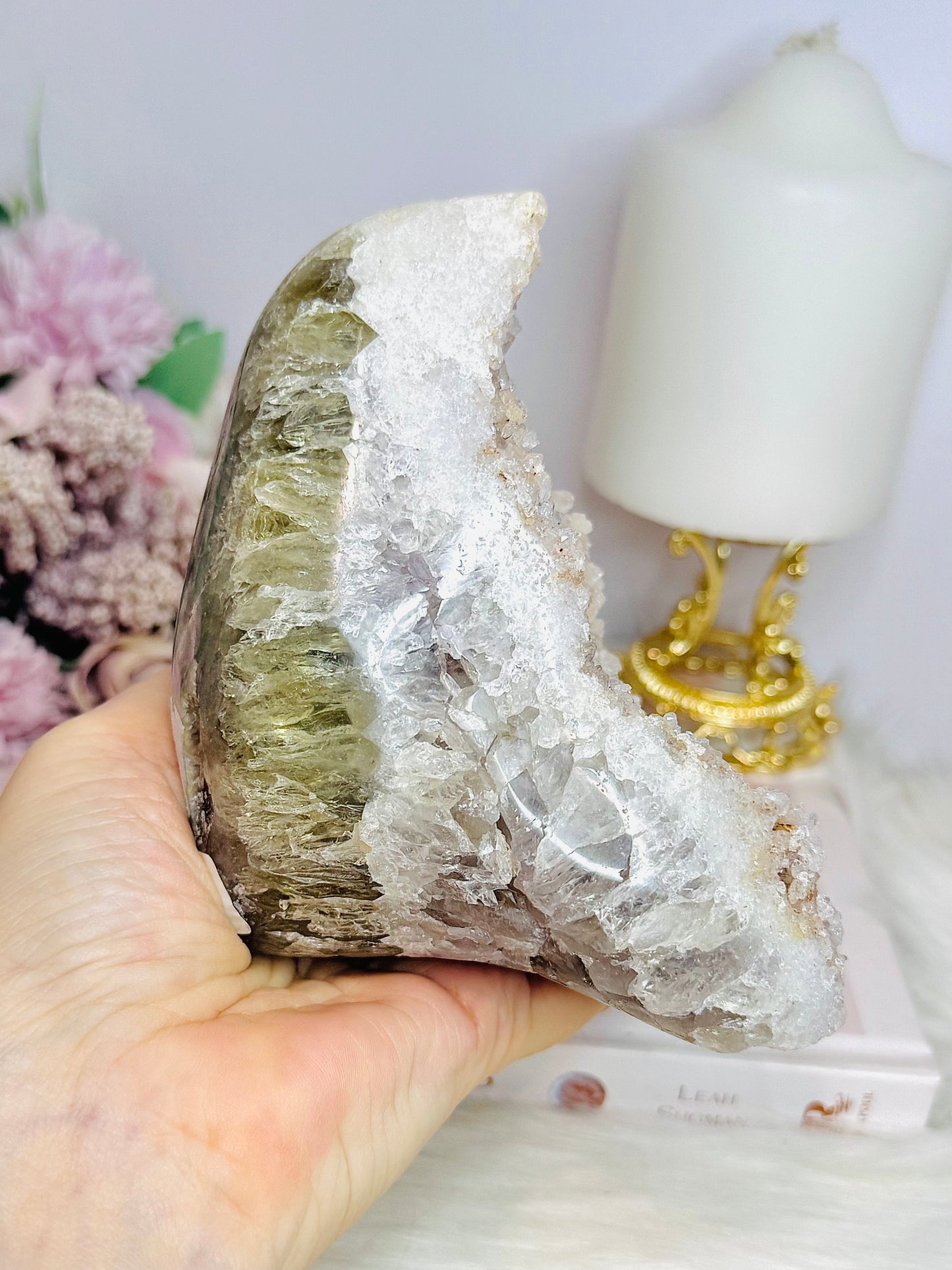 Pink Amethyst Sugar Druzy Freeform 12cm 745g
