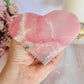 Absolutely Gorgeous Large Pink Opal Heart Carving On Stand 12cm