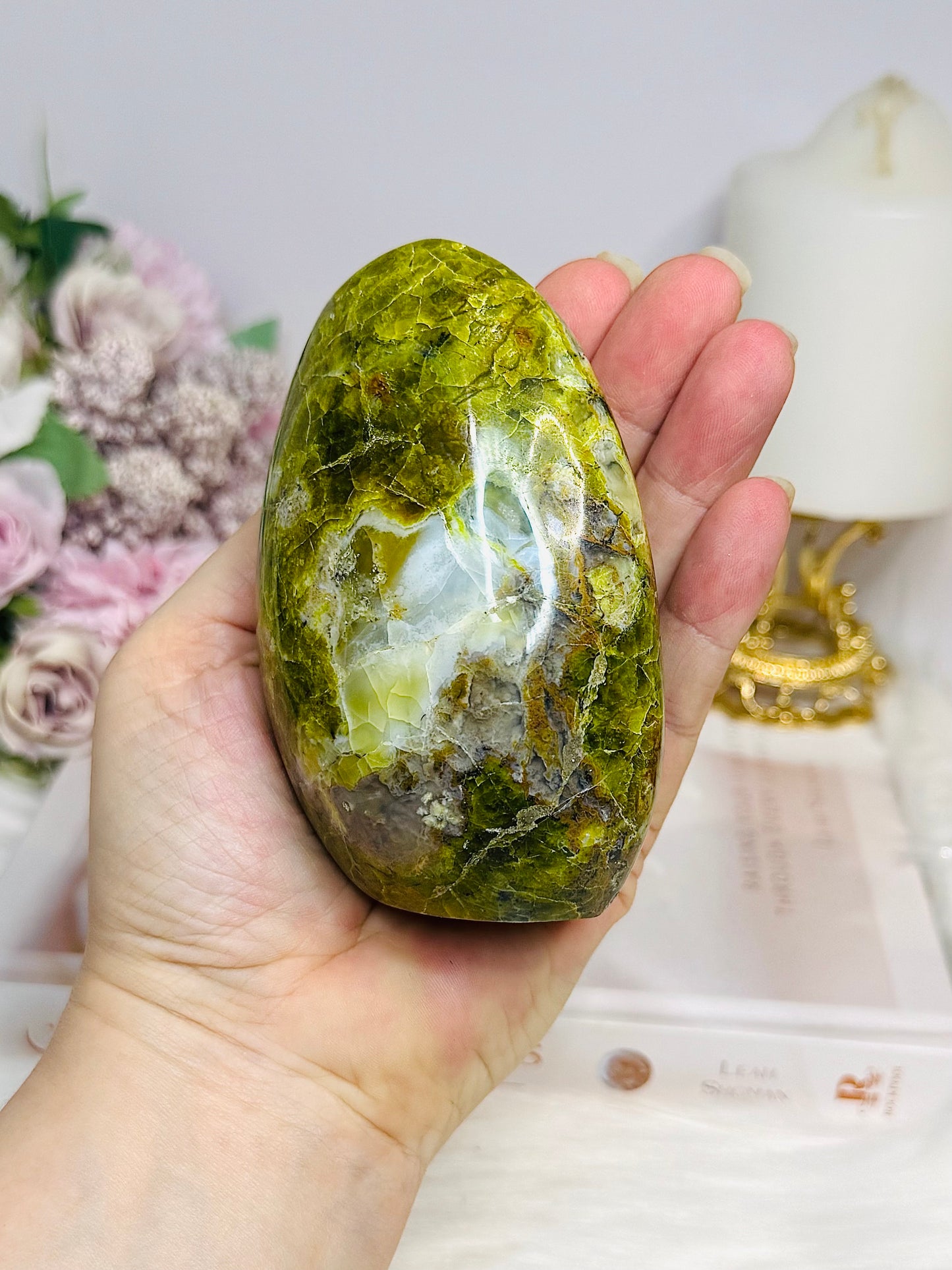 Large Green Opal Freeform 10cm 361g