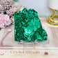 Large Natural AAA Malachite Slab on Stand 9.5cm 222g