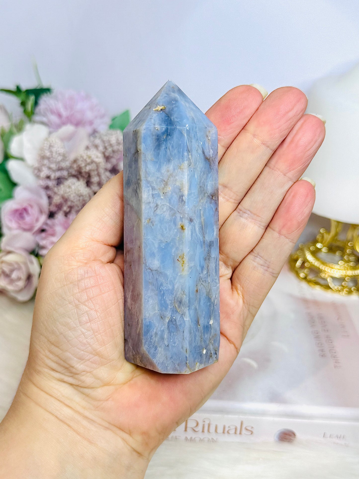 Large Blue Owyhee Opal Tower 11cm