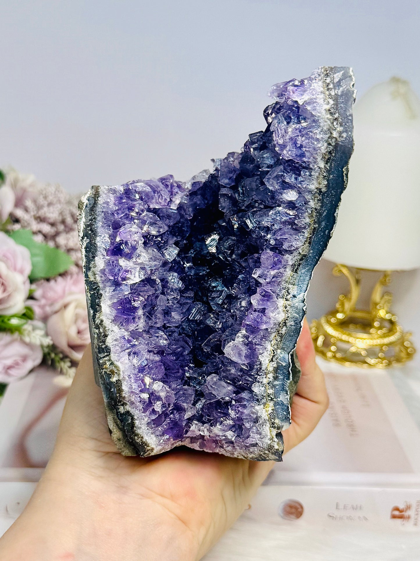 Natural Amethyst Base Cut Cluster 12cm 850g