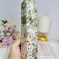 Large Orbicular Ocean Jasper Tower 23cm 915g