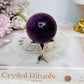 High Grade Purple Fluorite Sphere on Stand 140g