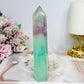 Watermelon Fluorite Tower 13.5cm