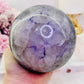 Huge Gorgeous 1.93KG Purple & Green Fluorite Sphere On Stand