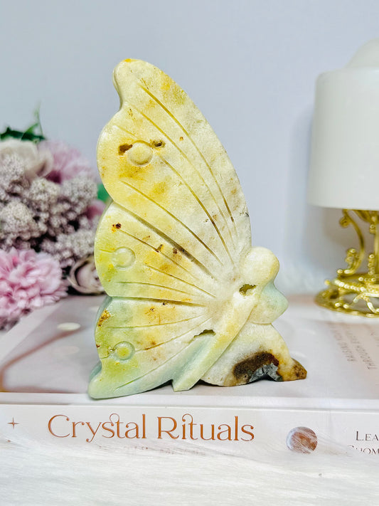 Blue Calcite Druzy Fairy 12.5cm