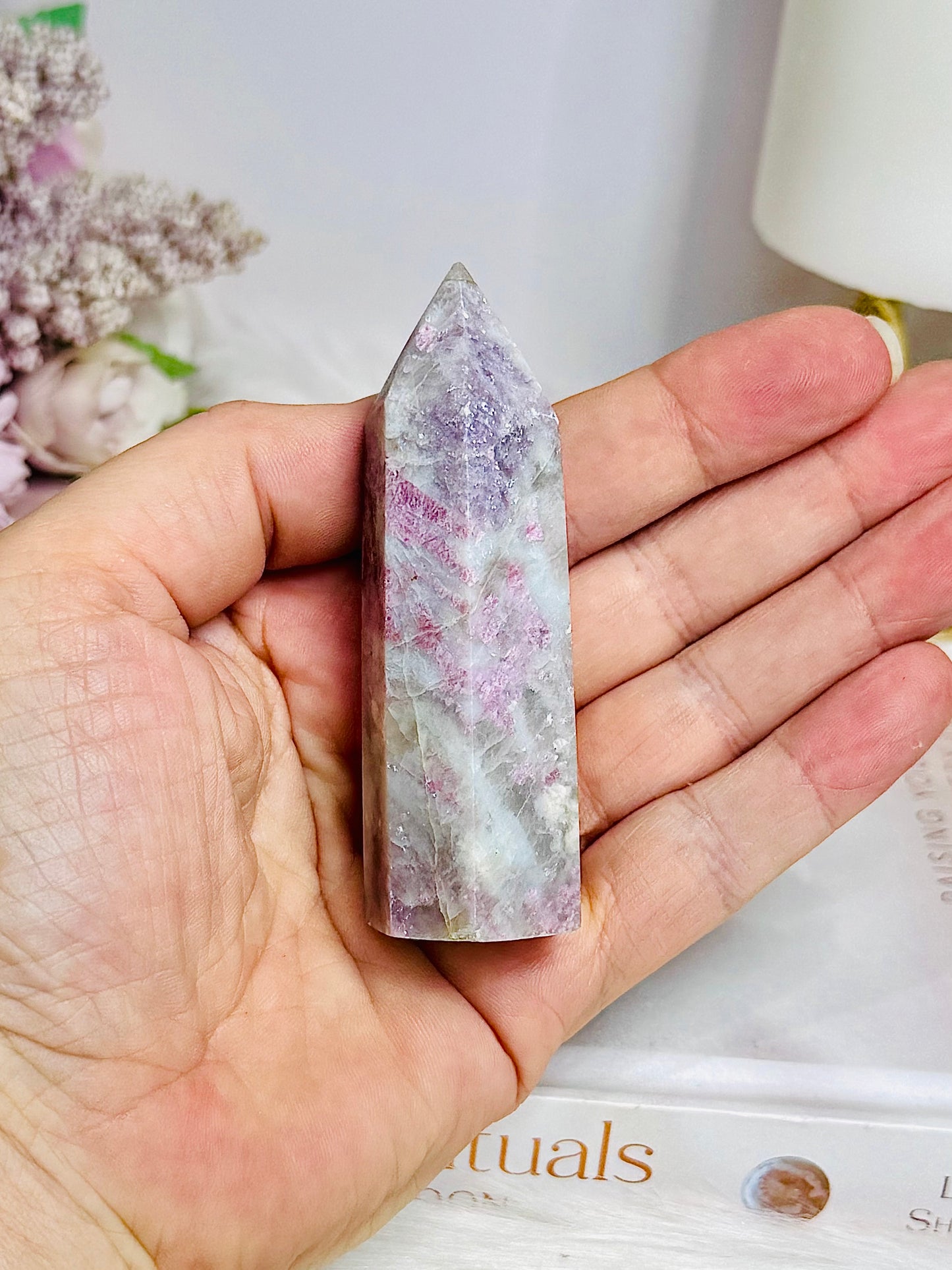 Chunky Pink Tourmaline Tower 8cm