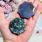 Set of 2 Lotus Holders ~ Moss Agate & Ocean Jasper