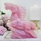 Huge 1.38KG Rose Quartz Perfectly Carved Horse
