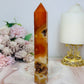 Carnelian Druzy Tower 15.5cm
