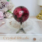 High Grade Rhodonite Sphere On Stand 200g
