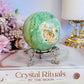 Beautiful Natural Variscite Sphere On Stand 381grams