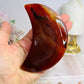 Carnelian Carved Moon 11cm