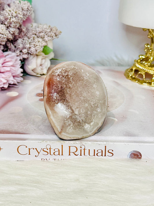 Druzy Agate Geode Base Cut Cluster 160g