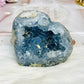 High Grade Blue Celestite Druzy Heart 9cm 663g