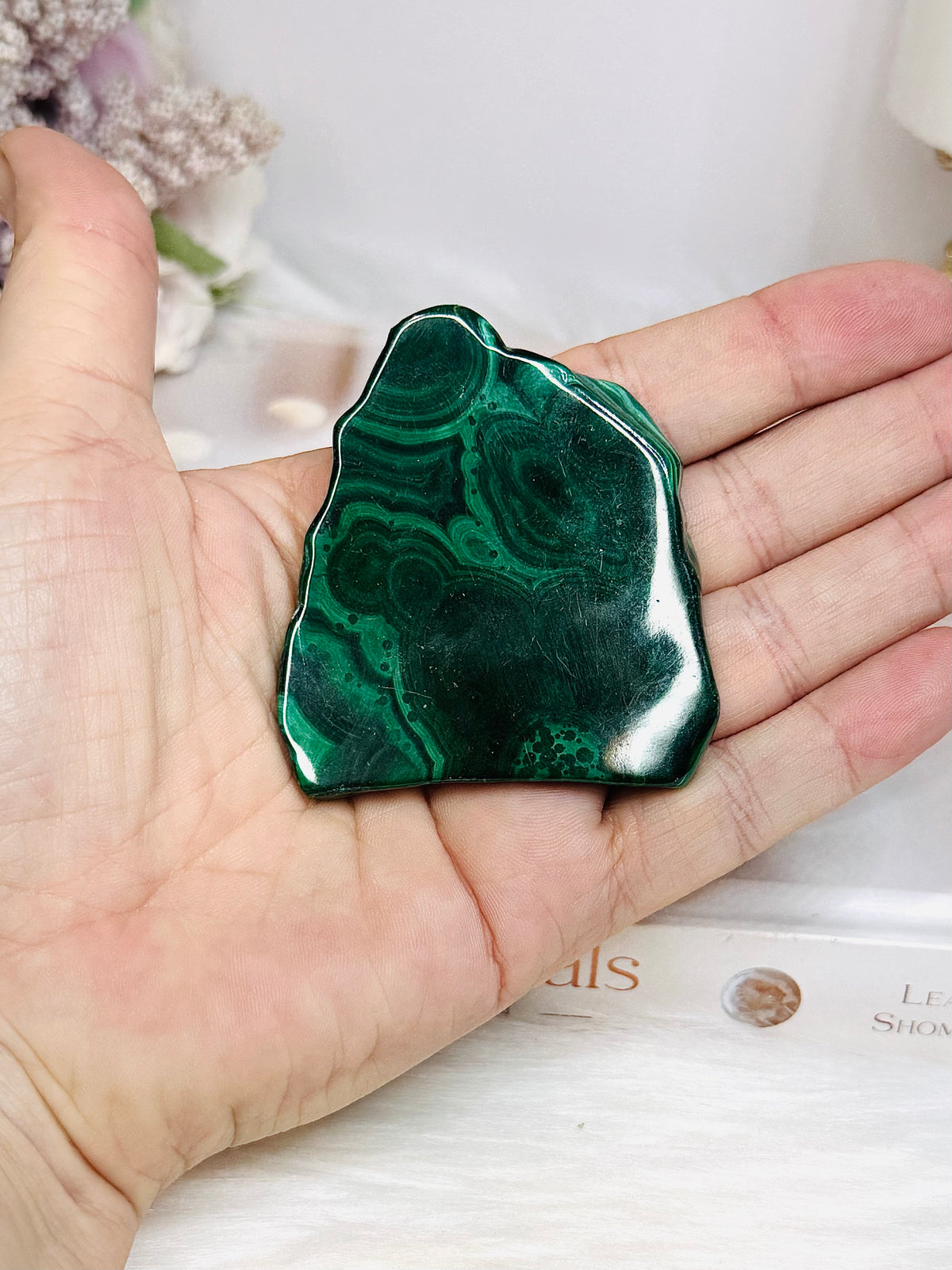 Malachite Slab 6cm (stand is display only)