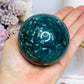 Large Green Jasper Sphere On Stand 432g