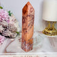 High Grade Large 14.5cm Pink Cotton Candy Agate Tower