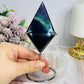 Fluorite Diamond on Stand 15cm