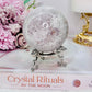 Graceful & Elegant ~ Spectacular 372Gram Druzy Pink Amethyst Sphere on Silver Stand From Brazil