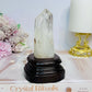 Natural Double Terminated Point On Timber Stand 12cm