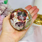 Large Mexican Crazy Lace Agate Druzy Sphere On Stand 552grams