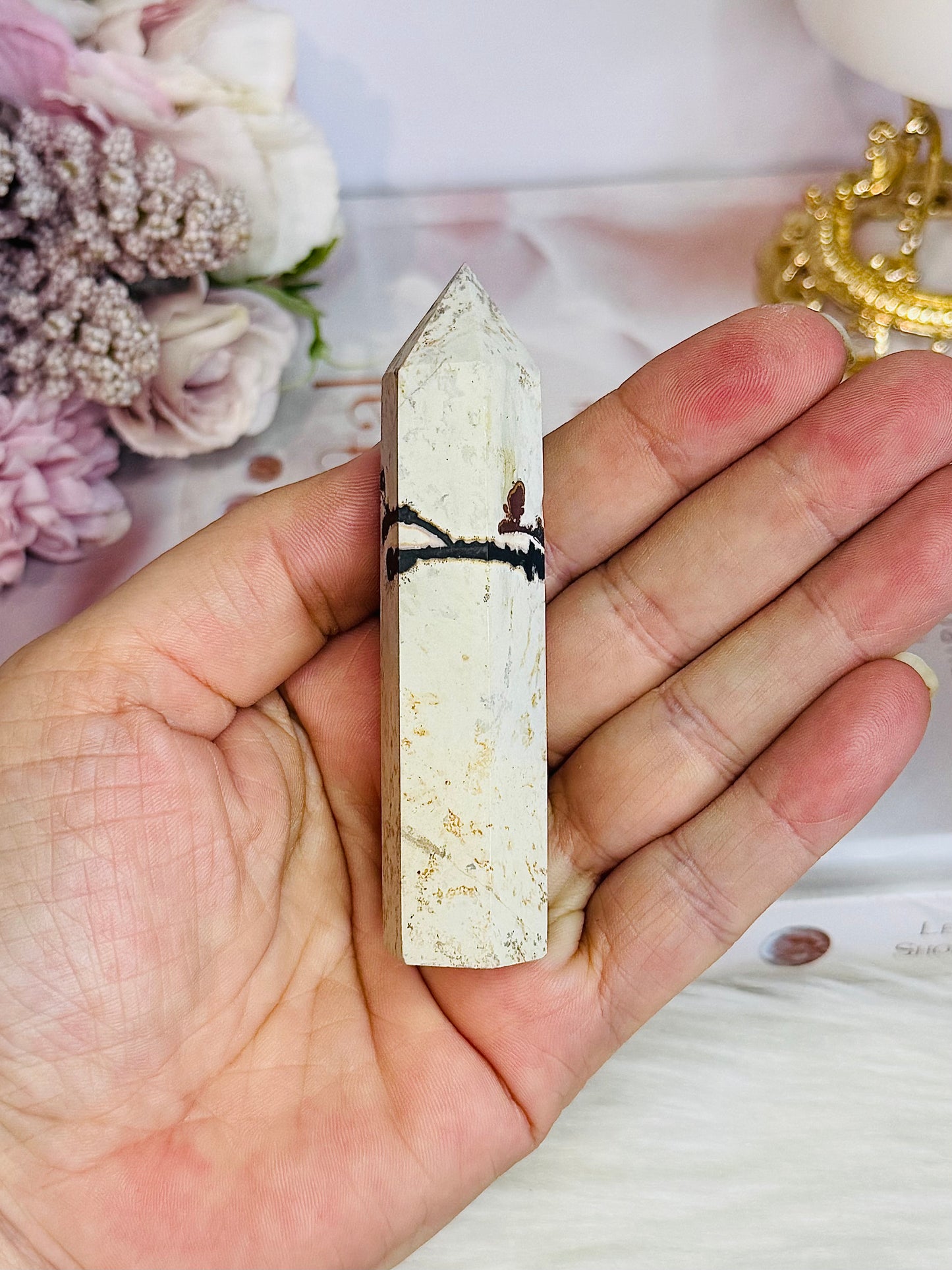 Natural 8.5cm Picture Jasper Point | Tower