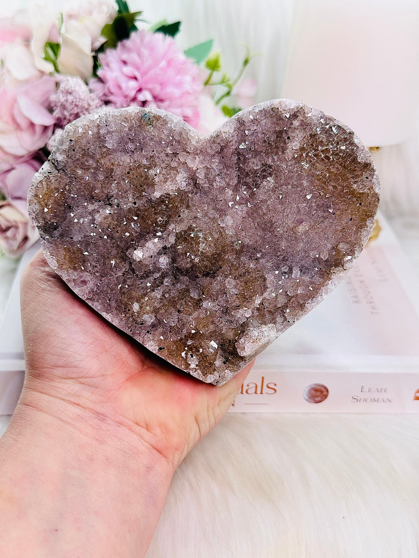 Wow Wow!!! Stunning Large 669gram Amethyst Cluster Carved Heart From Brazil ~ Absolutely Spectacular